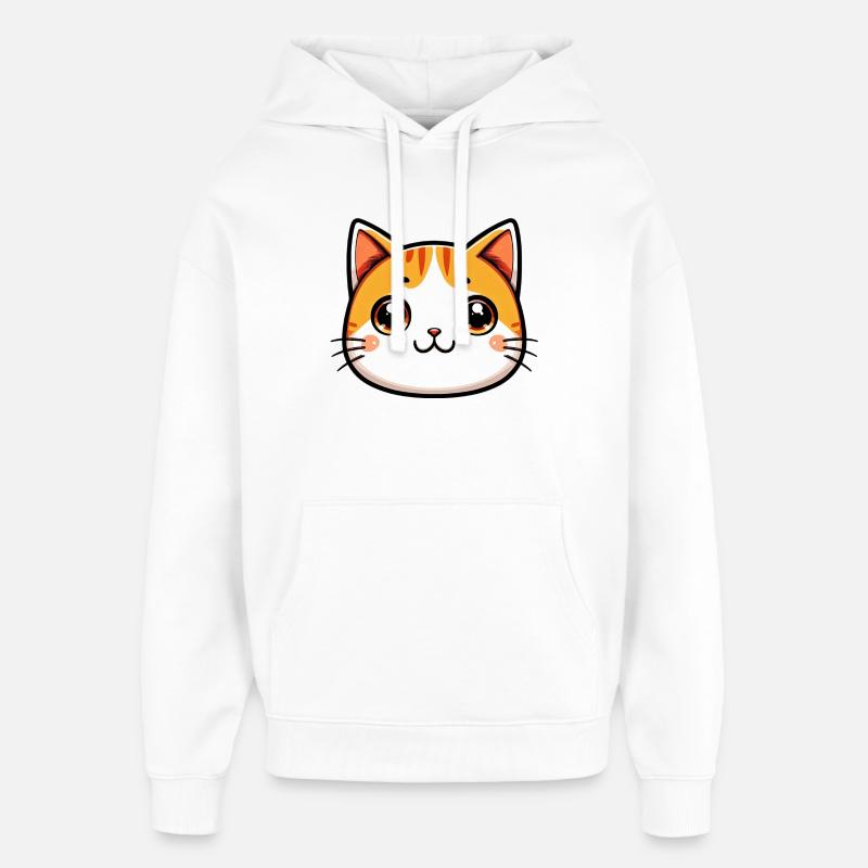 Chat - Sweat à capuche unisexe Stanley/Stella Oversized - blanc