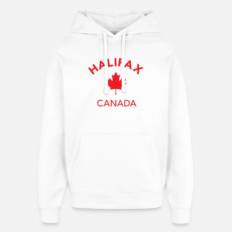 HALIFAX, CANADA - Sweat à capuche unisexe Stanley/Stella Oversized - blanc