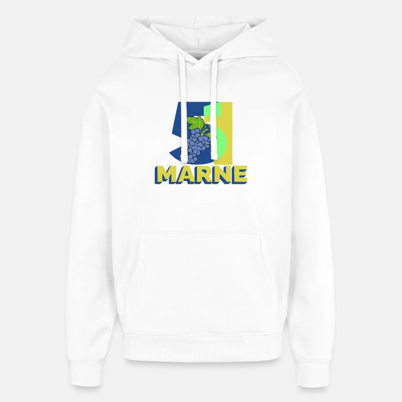 51 - Sweat à capuche unisexe Stanley/Stella Oversized - blanc