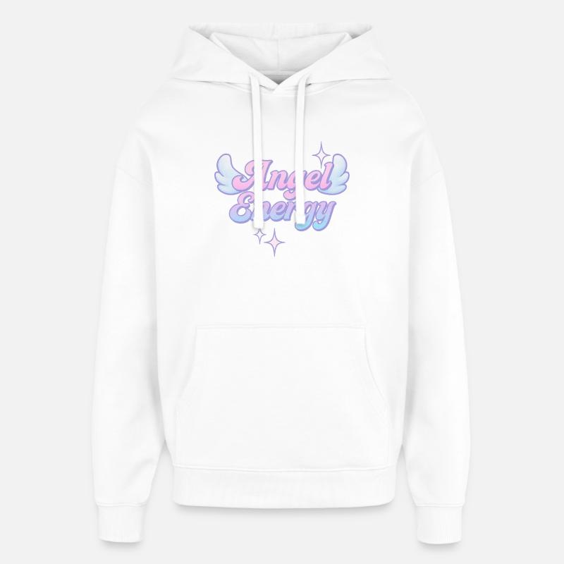 Angel Energy / Conception Y2K - Sweat à capuche unisexe Stanley/Stella Oversized - blanc