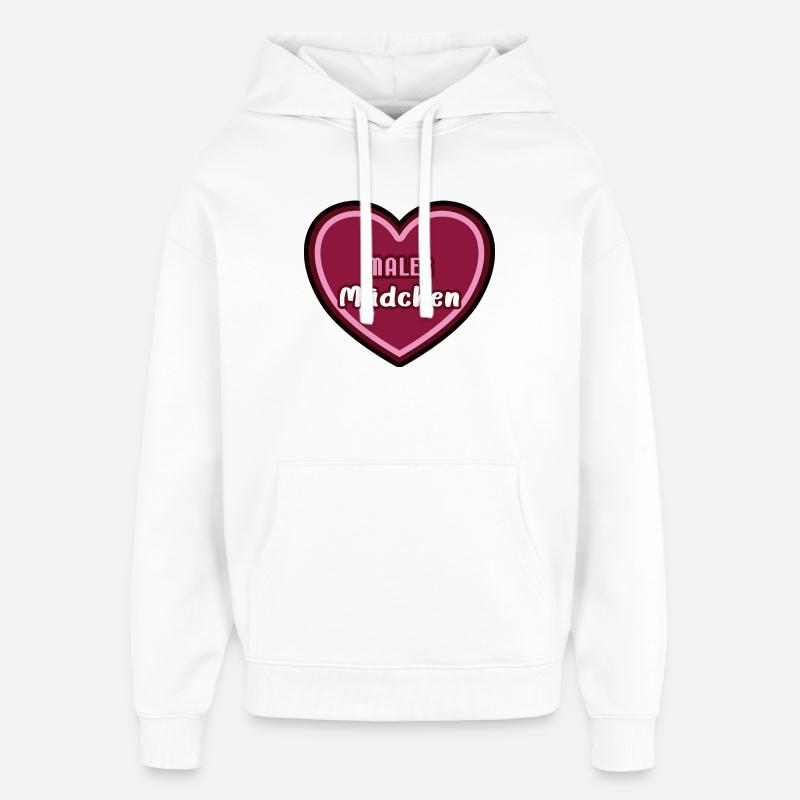 Painter Painter Girl Child Apprentice - Oversized Unisex Hoodie by Stanley/Stella - white