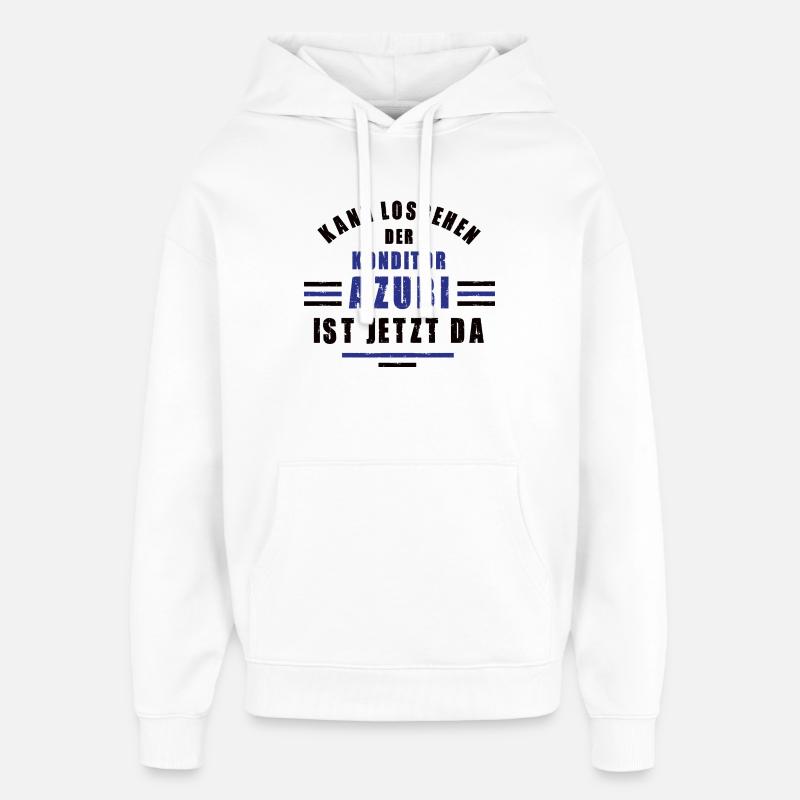 Trainee Confectioner Apprenticeship Training Confectioner Training - Oversized Unisex Hoodie by Stanley/Stella - white