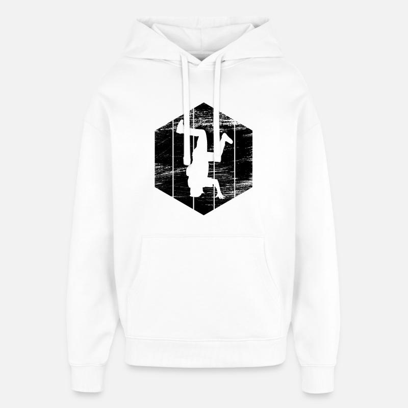 Breakdancers - Sweat à capuche unisexe Stanley/Stella Oversized - blanc