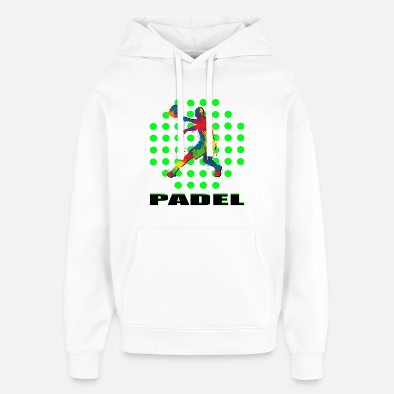 Padel - Sweat à capuche unisexe Stanley/Stella Oversized - blanc