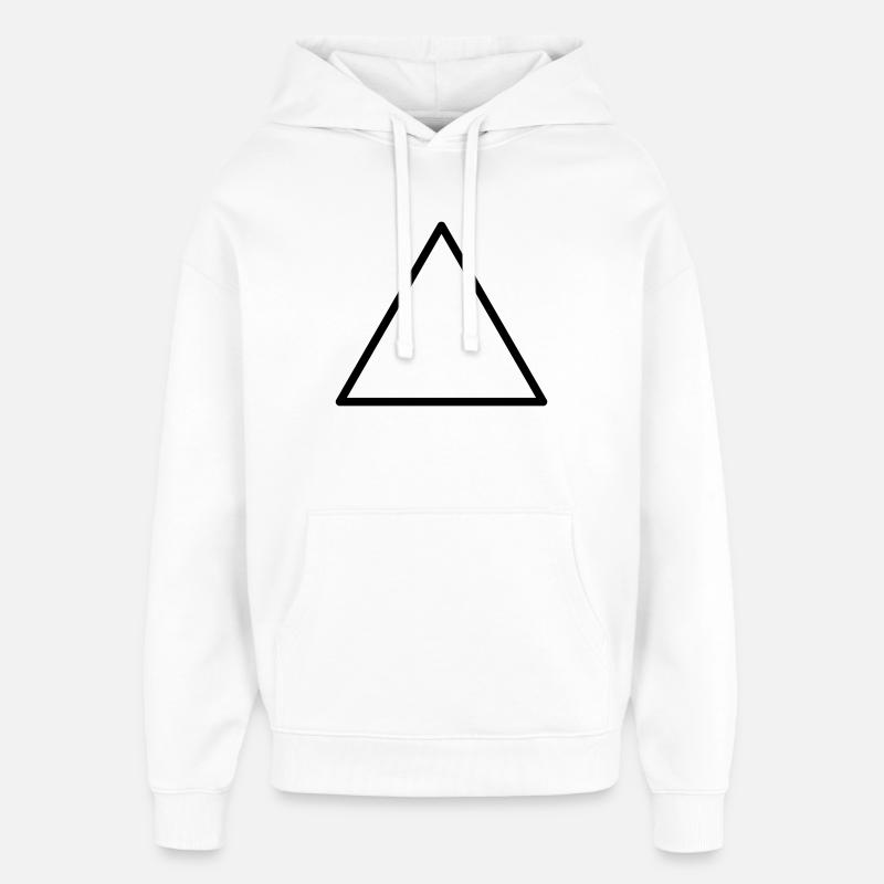 Triangle - Sweat à capuche unisexe Stanley/Stella Oversized - blanc