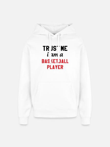 Vertrau mir, ich bin Basketballspieler - Oversized Unisex Hoodie von Stanley/Stella - Weiß
