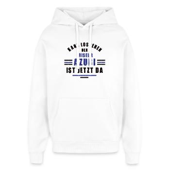 Apprentissage de coiffeur en formation de coiffeur en formation - Sweat à capuche unisexe Stanley/Stella Oversized - blanc - Devant - AI Model Female 172 light (172cm) & AI Model Male 185 light (185cm)