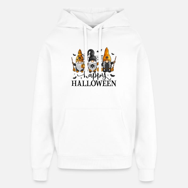 Frohe Halloween-Gnome - Oversized Unisex Hoodie von Stanley/Stella - Weiß