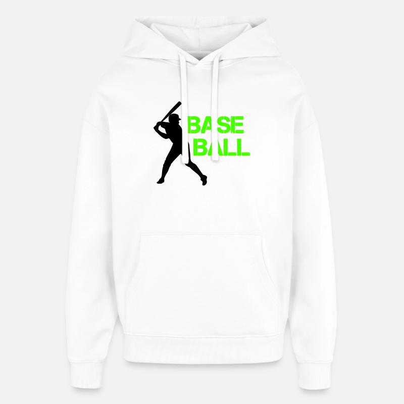 Police Grunge Néon de Baseball - Sweat à capuche unisexe Stanley/Stella Oversized - blanc