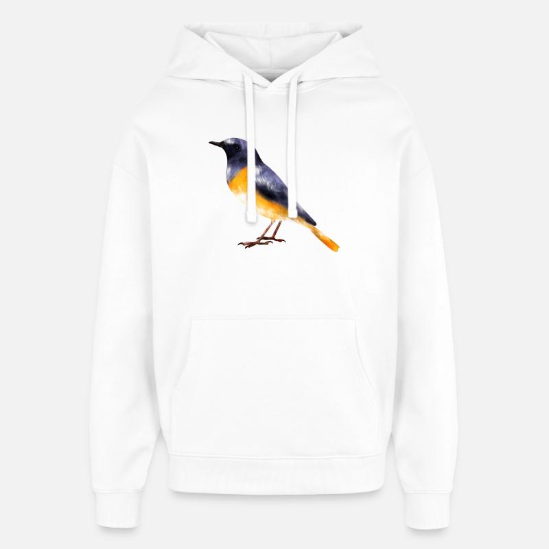 Gartenrotschwanz - Oversized Unisex Hoodie von Stanley/Stella - Weiß