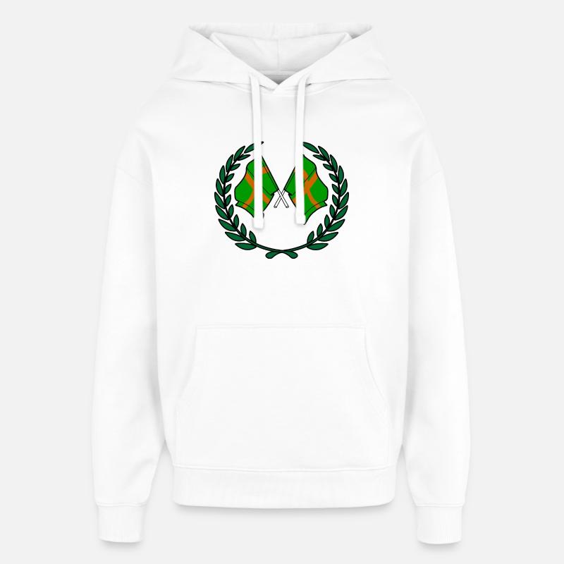 Walking Crest Custom - Oversized Unisex Hoodie von Stanley/Stella - Weiß