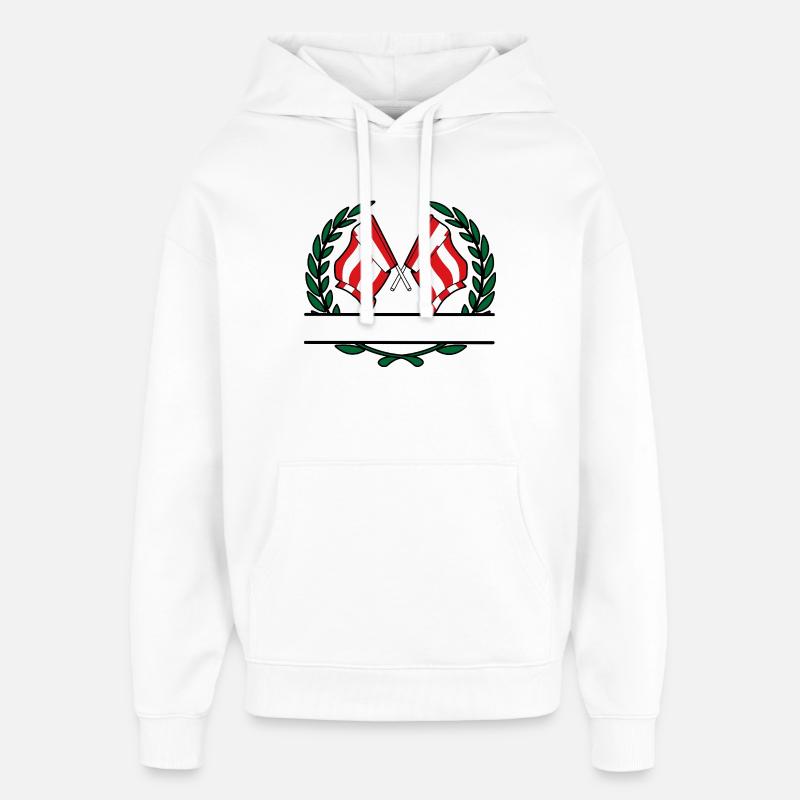 Eindhover Siegeswappen Custom - Oversized Unisex Hoodie von Stanley/Stella - Weiß