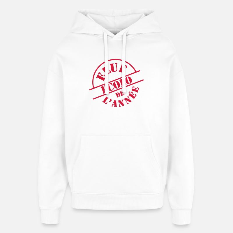 # Ecolo # - Sweat à capuche unisexe Stanley/Stella Oversized - blanc