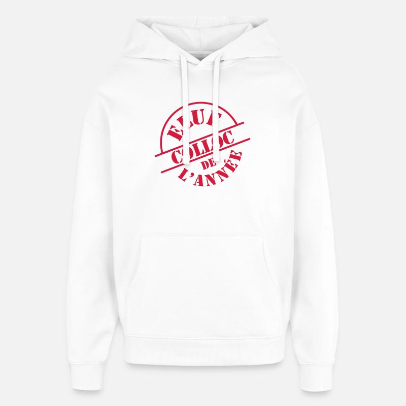 Colloc - Sweat à capuche unisexe Stanley/Stella Oversized - blanc