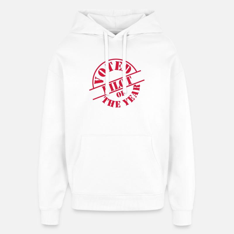 Pilot - Sweat à capuche unisexe Stanley/Stella Oversized - blanc