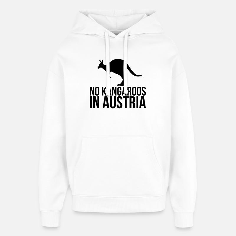 Autriche - Sweat à capuche unisexe Stanley/Stella Oversized - blanc