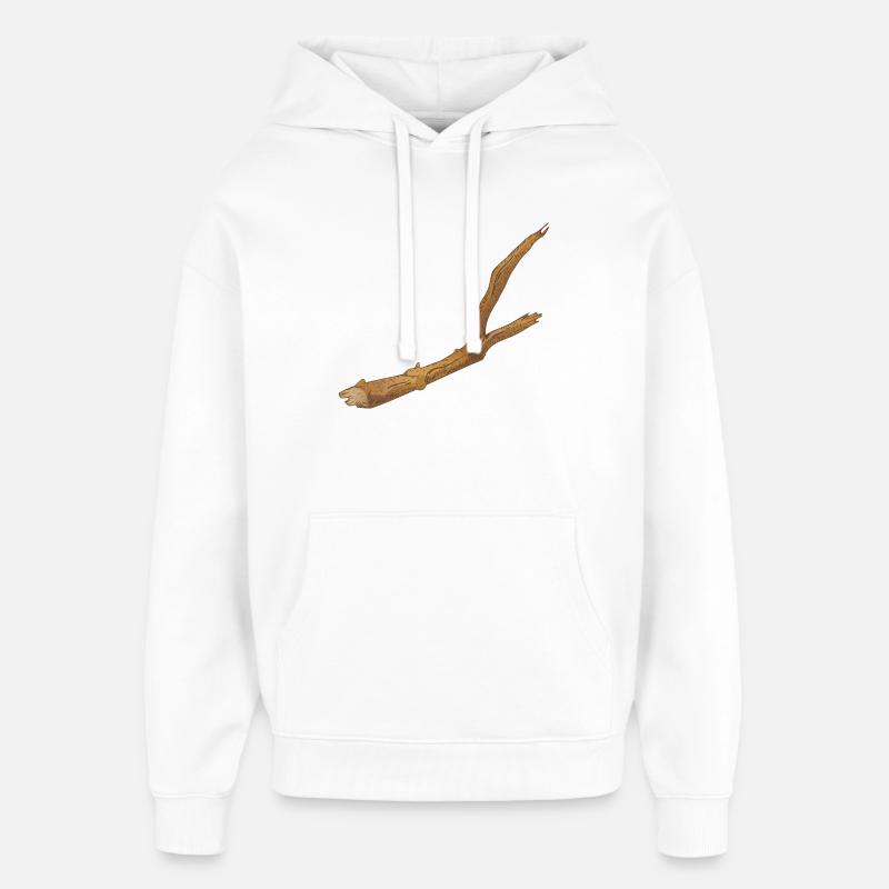 une branche cassée d’un arbre - Sweat à capuche unisexe Stanley/Stella Oversized - blanc