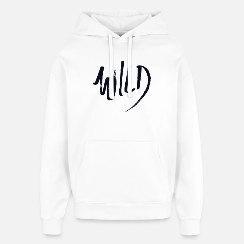 Sauvage - Sweat à capuche unisexe Stanley/Stella Oversized - blanc