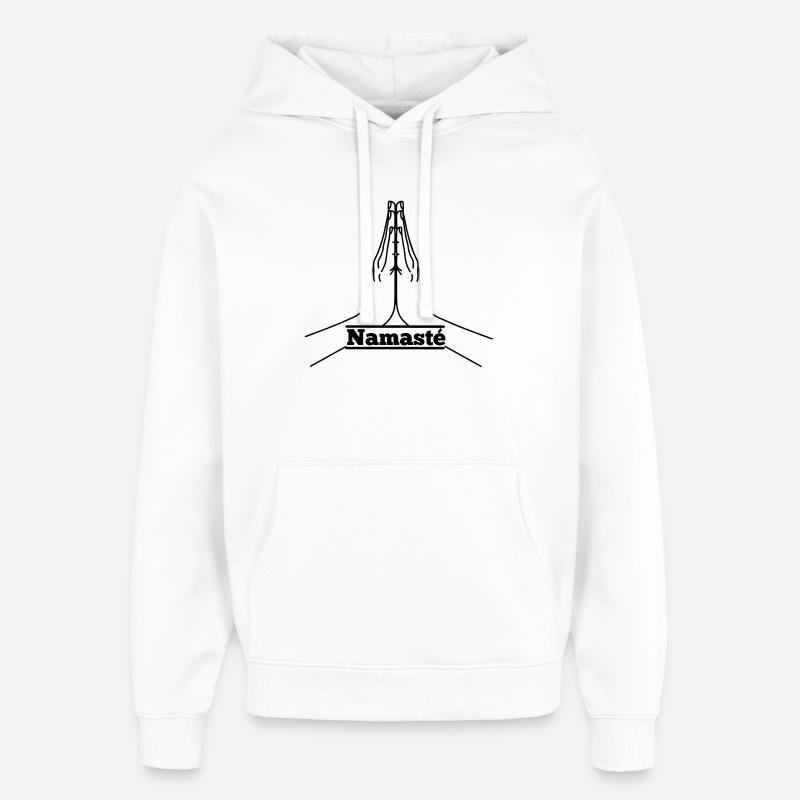 Namasté - Sweat à capuche unisexe Stanley/Stella Oversized - blanc