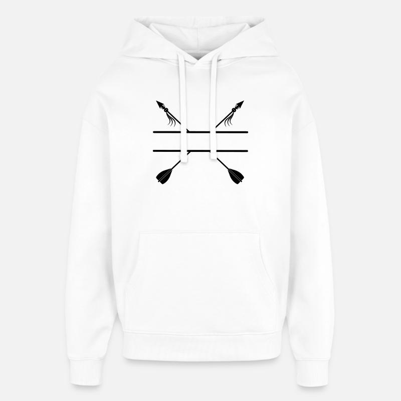 Tir à l’arc Viking arrows - Sweat à capuche unisexe Stanley/Stella Oversized - blanc