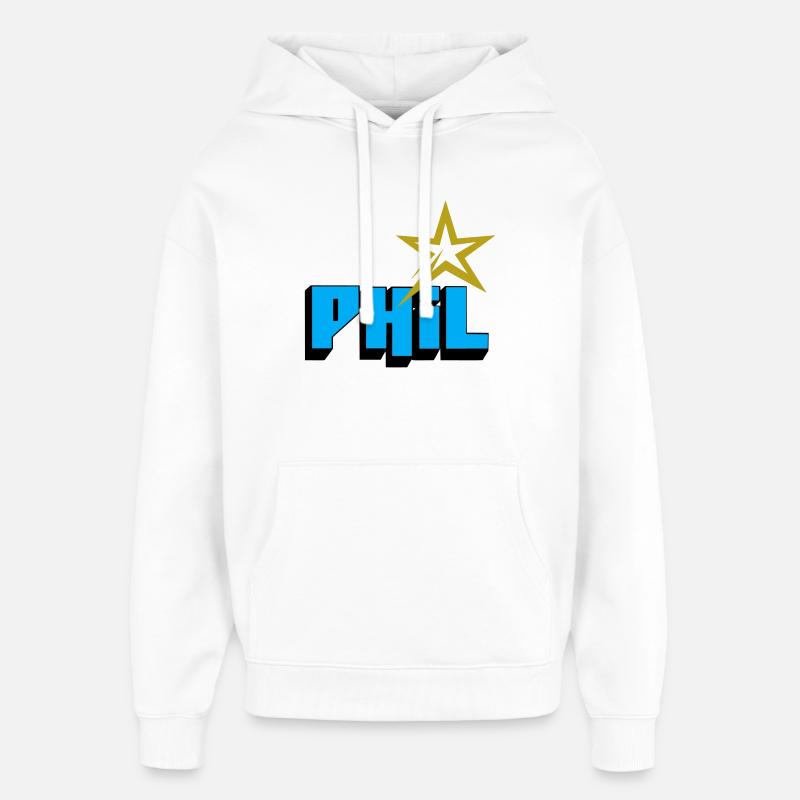 Phil - Sweat à capuche unisexe Stanley/Stella Oversized - blanc