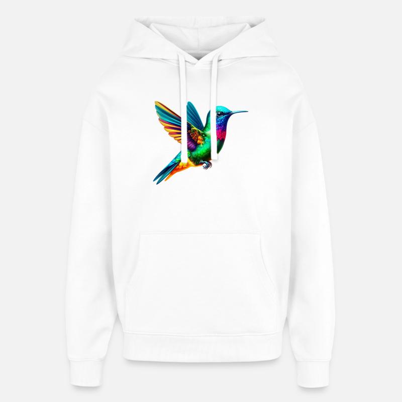 Colibri - Sweat à capuche unisexe Stanley/Stella Oversized - blanc