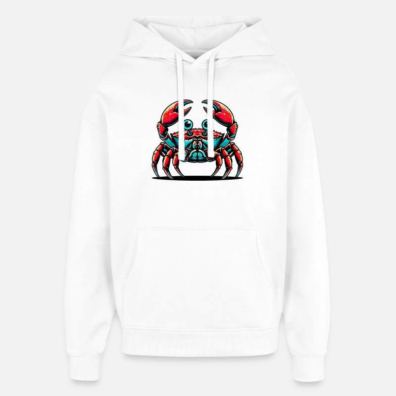 Crabe - Sweat à capuche unisexe Stanley/Stella Oversized - blanc