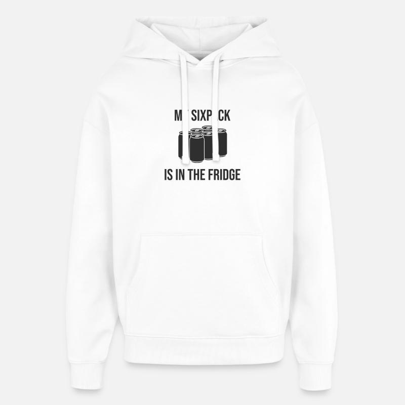 Mon pack de six ? C’est dans le frigo ! - Sweat à capuche unisexe Stanley/Stella Oversized - blanc