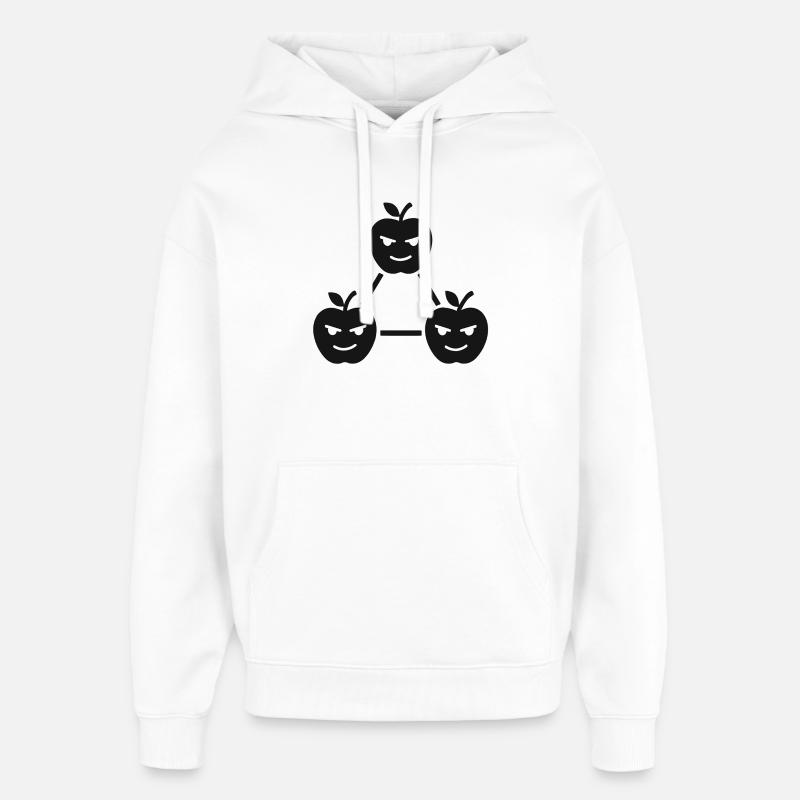 Conspiration d’Apple - Sweat à capuche unisexe Stanley/Stella Oversized - blanc