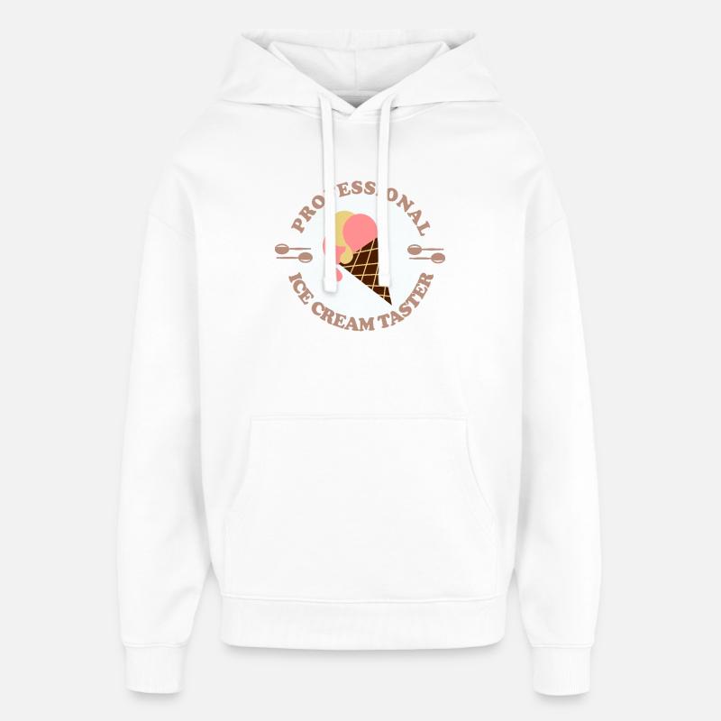 Testeur de crème glacée - Sweat à capuche unisexe Stanley/Stella Oversized - blanc
