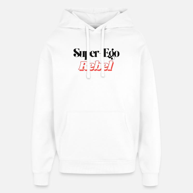 Super-Ego Rebelle - Sweat à capuche unisexe Stanley/Stella Oversized - blanc