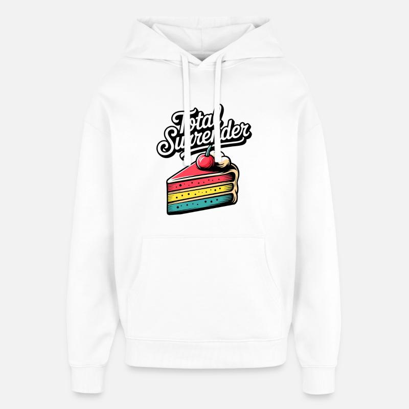 Capitulation totale gâteau Pop Art - Sweat à capuche unisexe Stanley/Stella Oversized - blanc