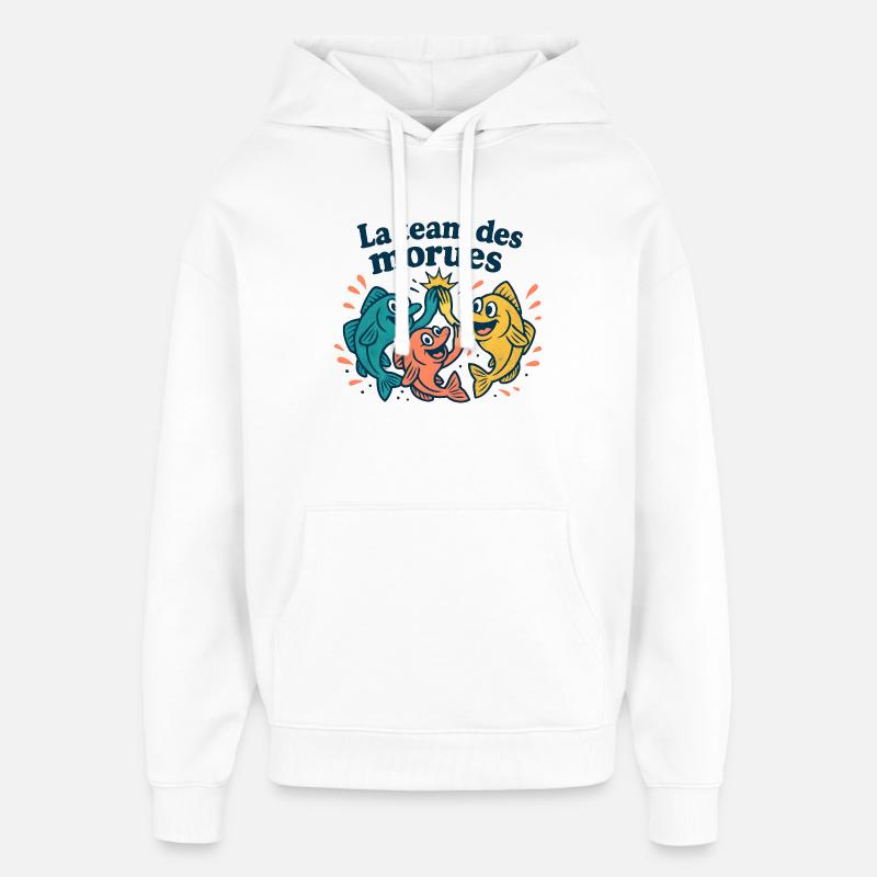 Coloured Cod Team - Oversized Unisex Hoodie by Stanley/Stella - white