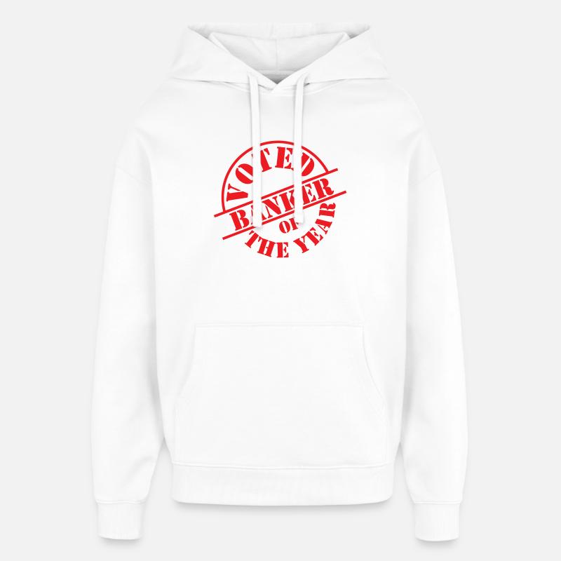 élu meilleur banquier de l'année - Sweat à capuche unisexe Stanley/Stella Oversized - blanc