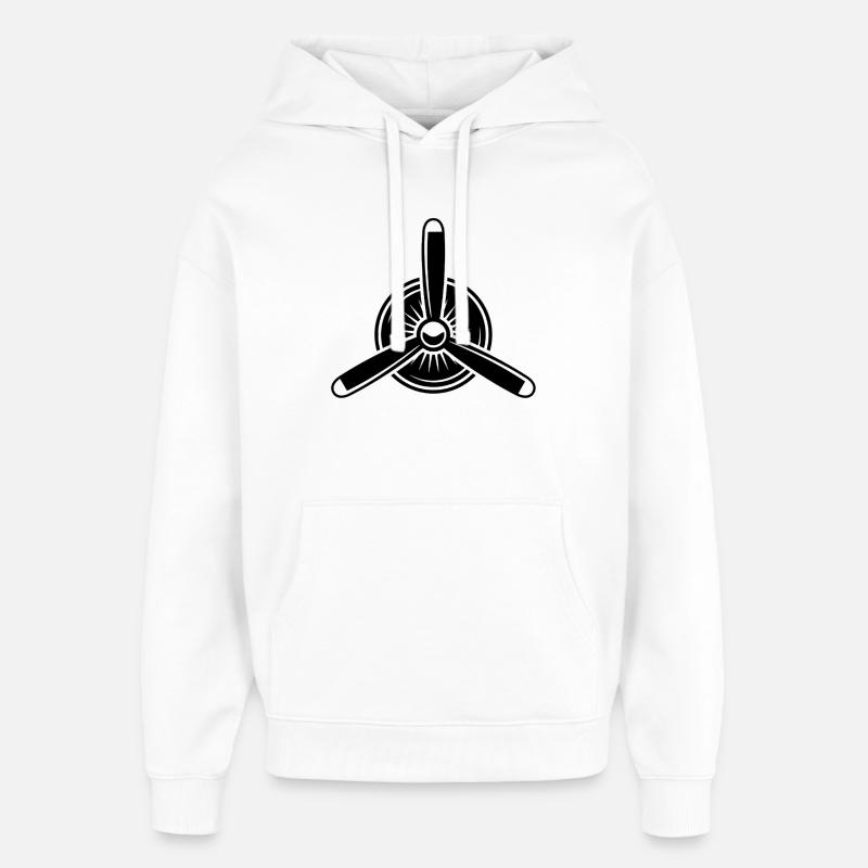 hélice - Sweat à capuche unisexe Stanley/Stella Oversized - blanc