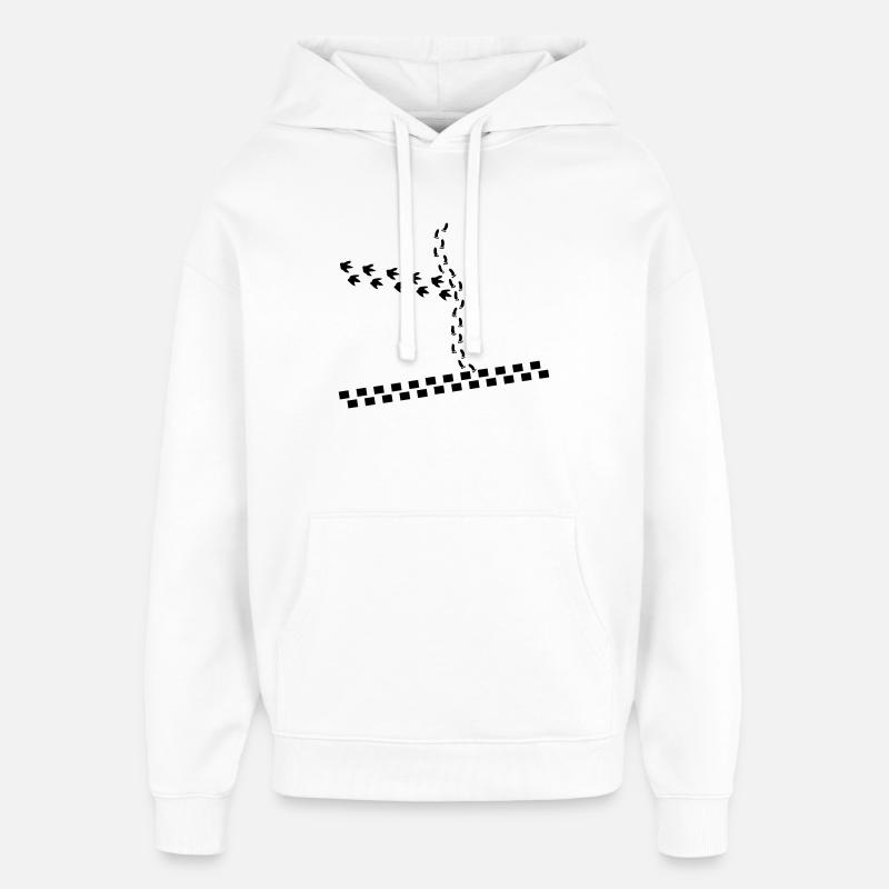 Traces - Sweat à capuche unisexe Stanley/Stella Oversized - blanc