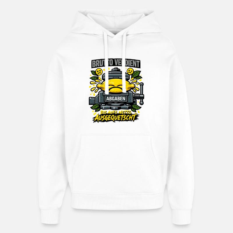 Pressé vers le filet - Sweat à capuche unisexe Stanley/Stella Oversized - blanc