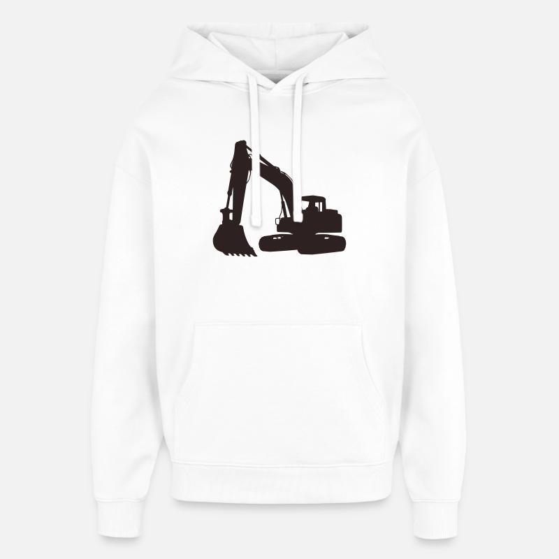 bagger - Oversized Unisex Hoodie von Stanley/Stella - Weiß
