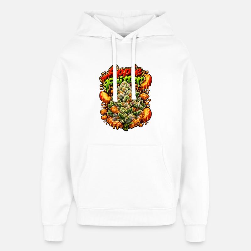 Graffiti Fritter Imprimé - Sweat à capuche unisexe Stanley/Stella Oversized - blanc