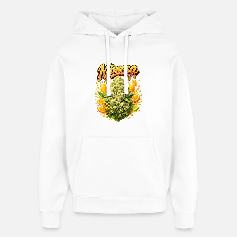 Mimosa Graffiti Print - Sweat à capuche unisexe Stanley/Stella Oversized - blanc