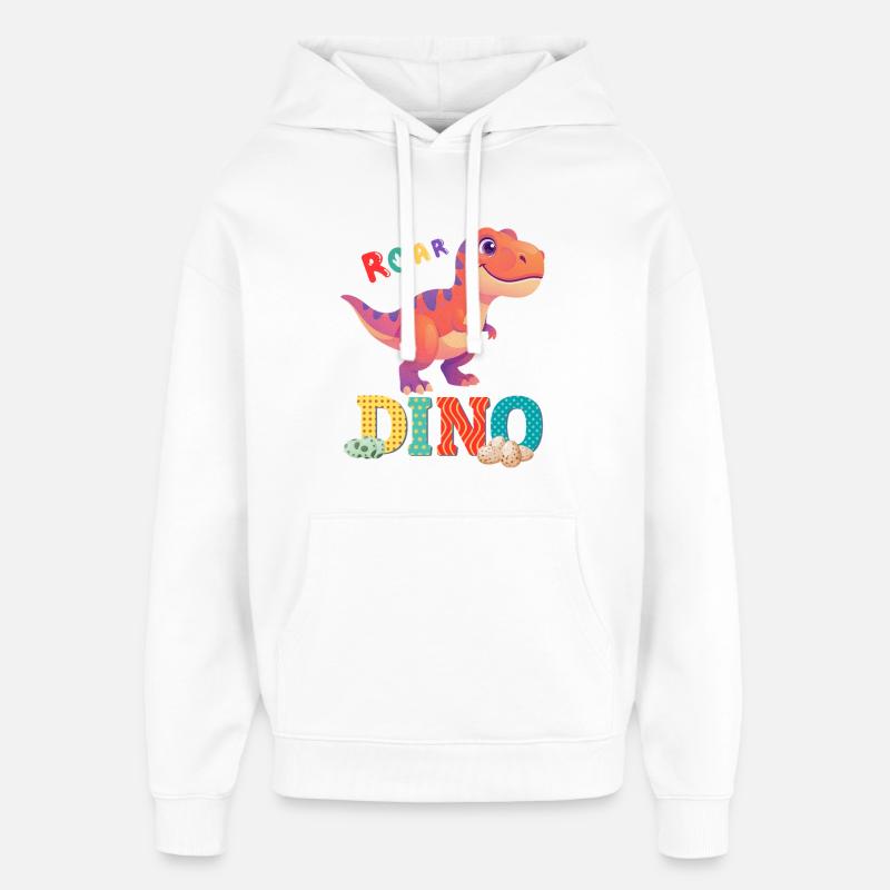 dino - Sweat à capuche unisexe Stanley/Stella Oversized - blanc