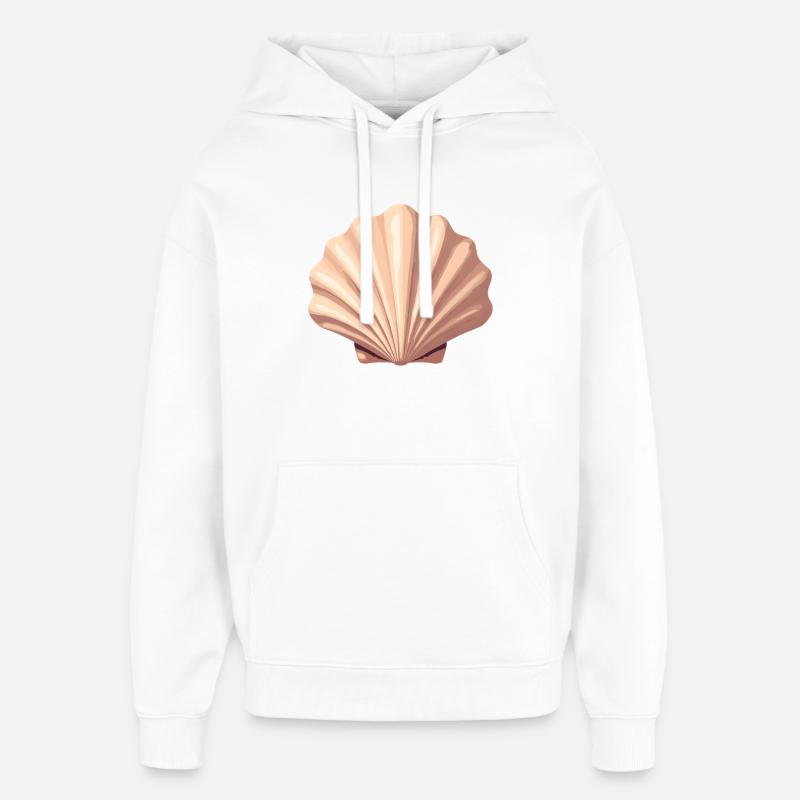Shell - Oversized Unisex Hoodie by Stanley/Stella - white