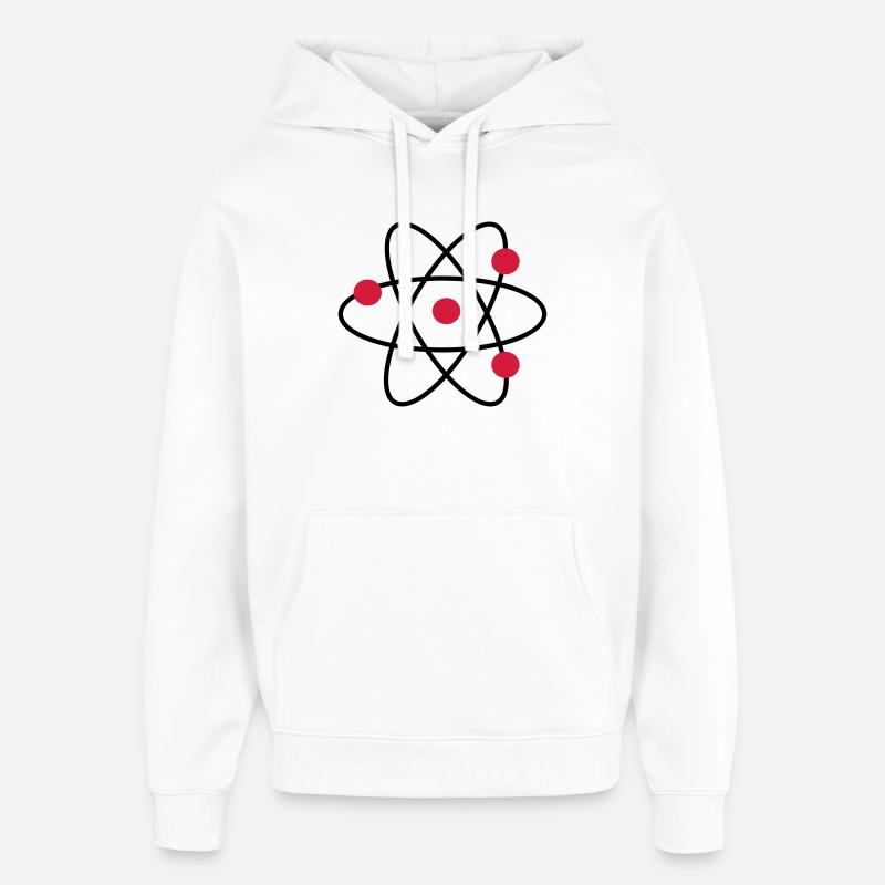 Atome - Sweat à capuche unisexe Stanley/Stella Oversized - blanc
