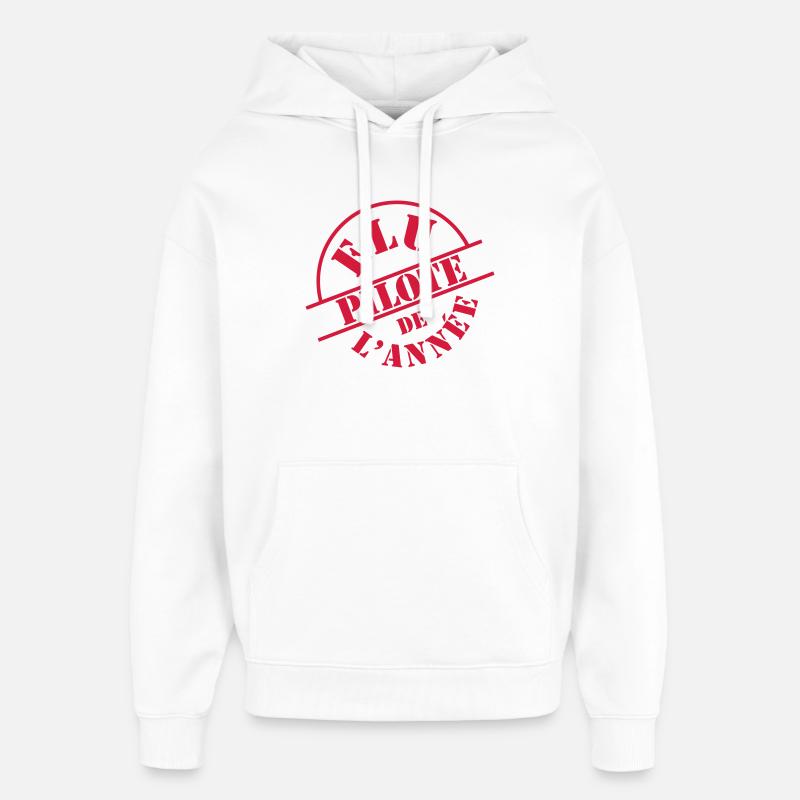 Flugzeugführer - Oversized Unisex Hoodie von Stanley/Stella - Weiß