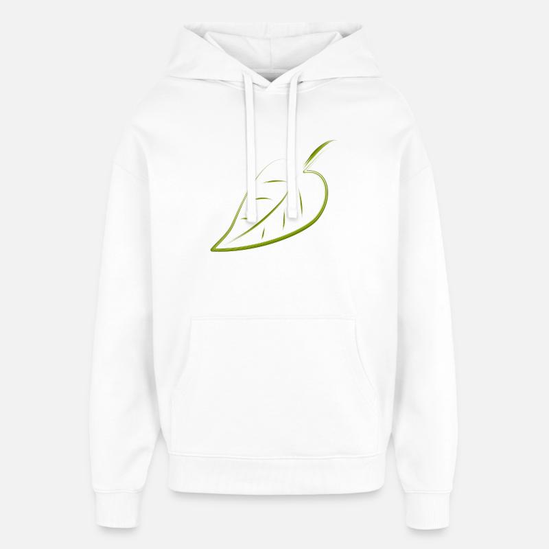 feuille - Sweat à capuche unisexe Stanley/Stella Oversized - blanc