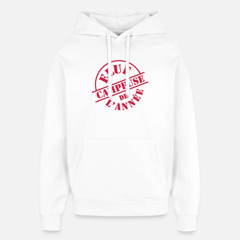 Elue Campeuse de l'année - Sweat à capuche unisexe Stanley/Stella Oversized - blanc