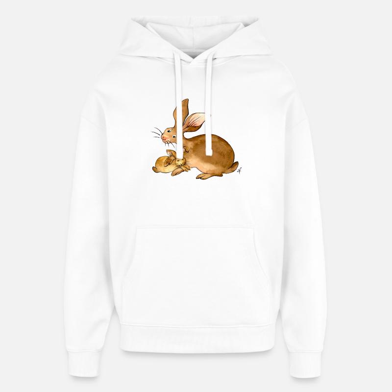 Ich möchte immer bei Dir bleiben - Oversized Unisex Hoodie von Stanley/Stella - Weiß