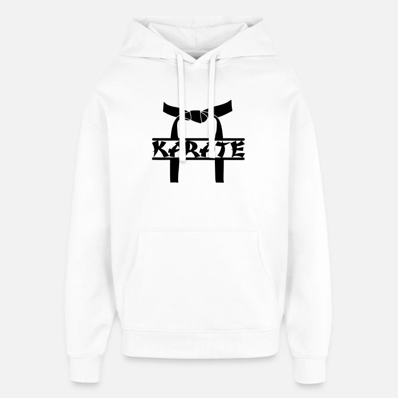 Prix de karaté OBI - Sweat à capuche unisexe Stanley/Stella Oversized - blanc