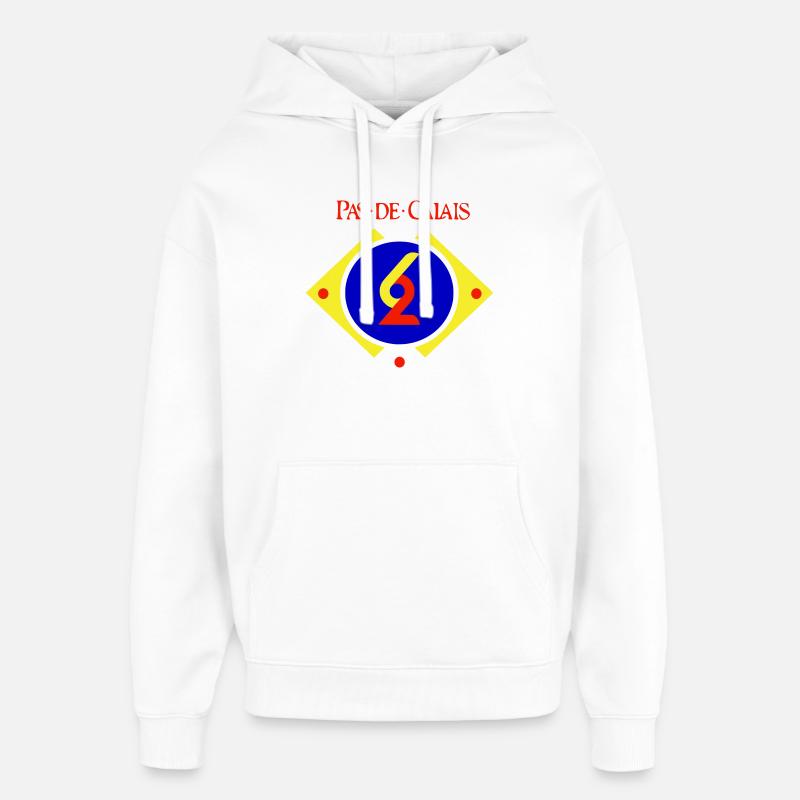 Pas de Calais - Sweat à capuche unisexe Stanley/Stella Oversized - blanc