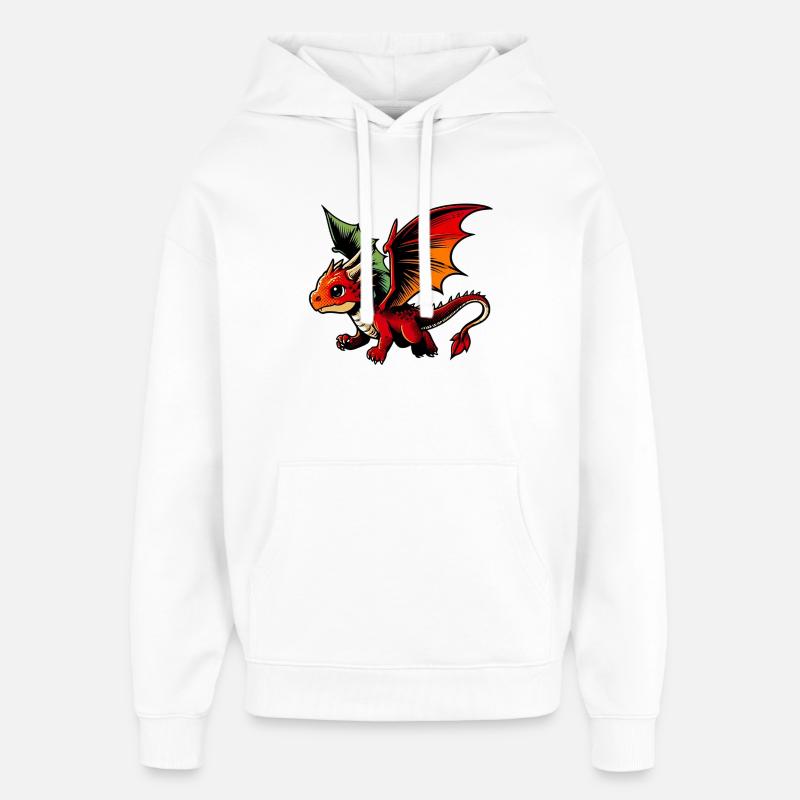 Dragon - Sweat à capuche unisexe Stanley/Stella Oversized - blanc